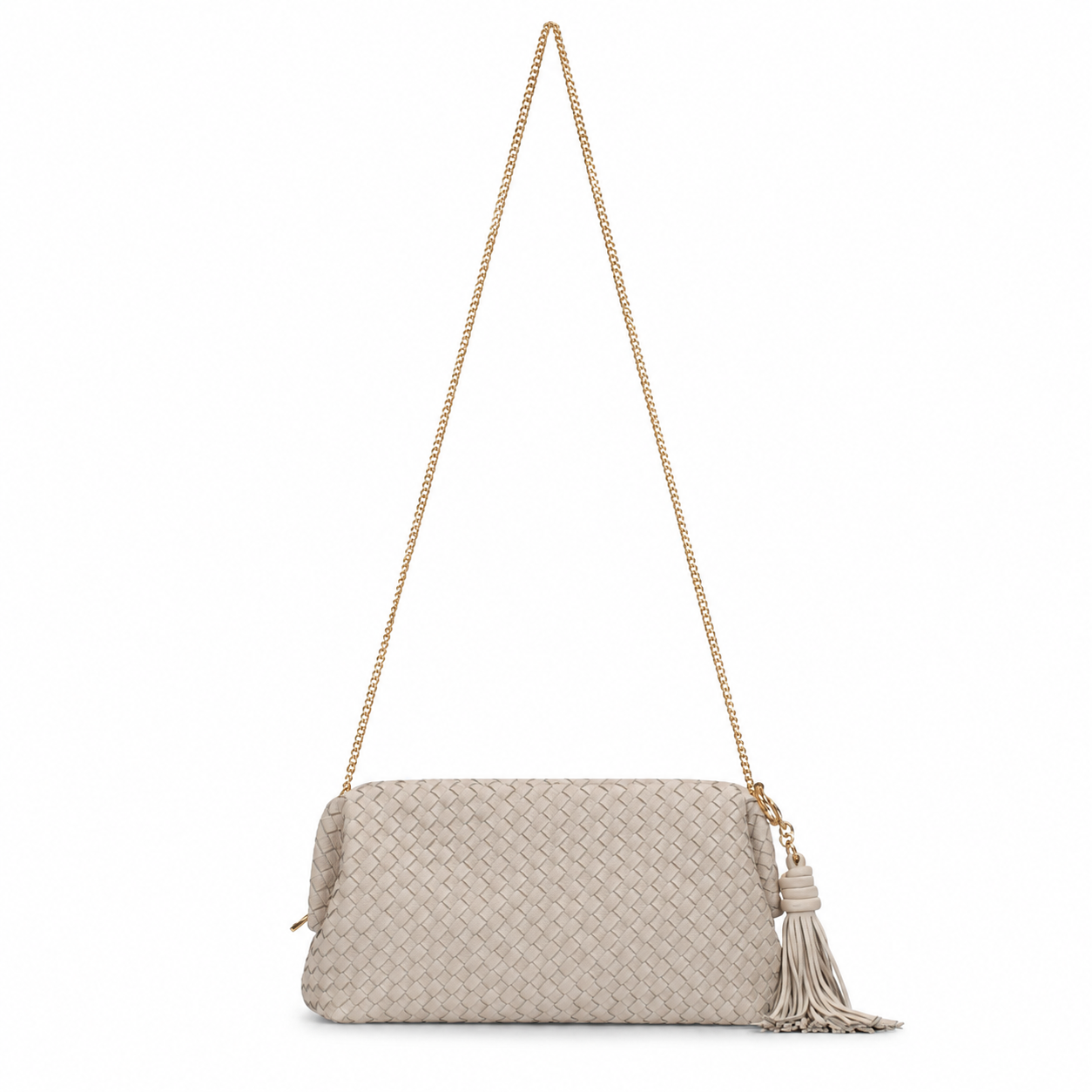Bolsa Tiracolo de Couro Cavezzale Floater Marfim 106027