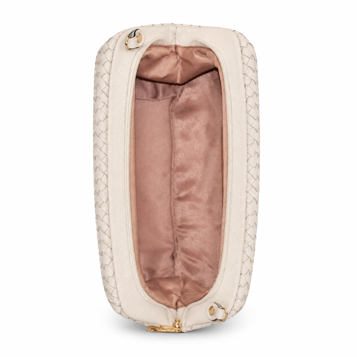 Bolsa Tiracolo de Couro Cavezzale Floater Marfim 106027