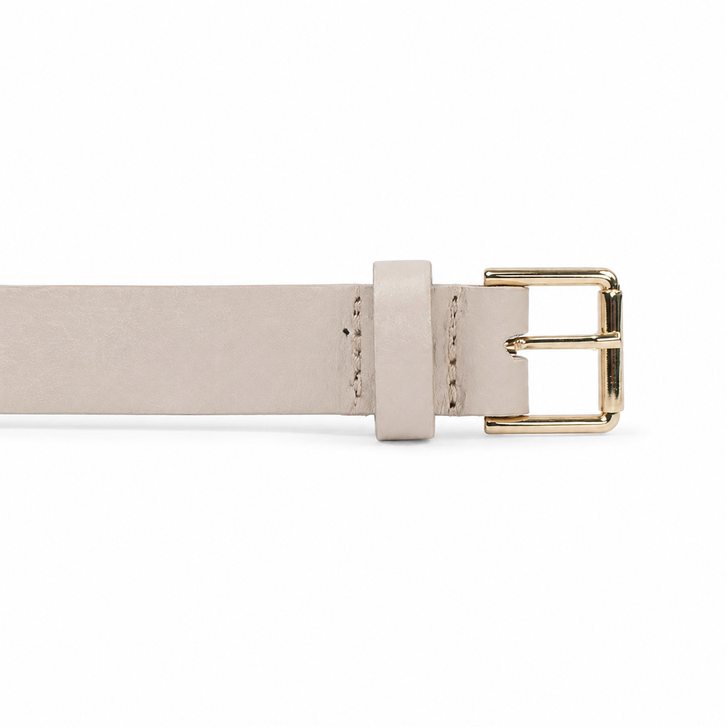 Cinto de Couro Feminino Floater Cavezzale Marfim 106036