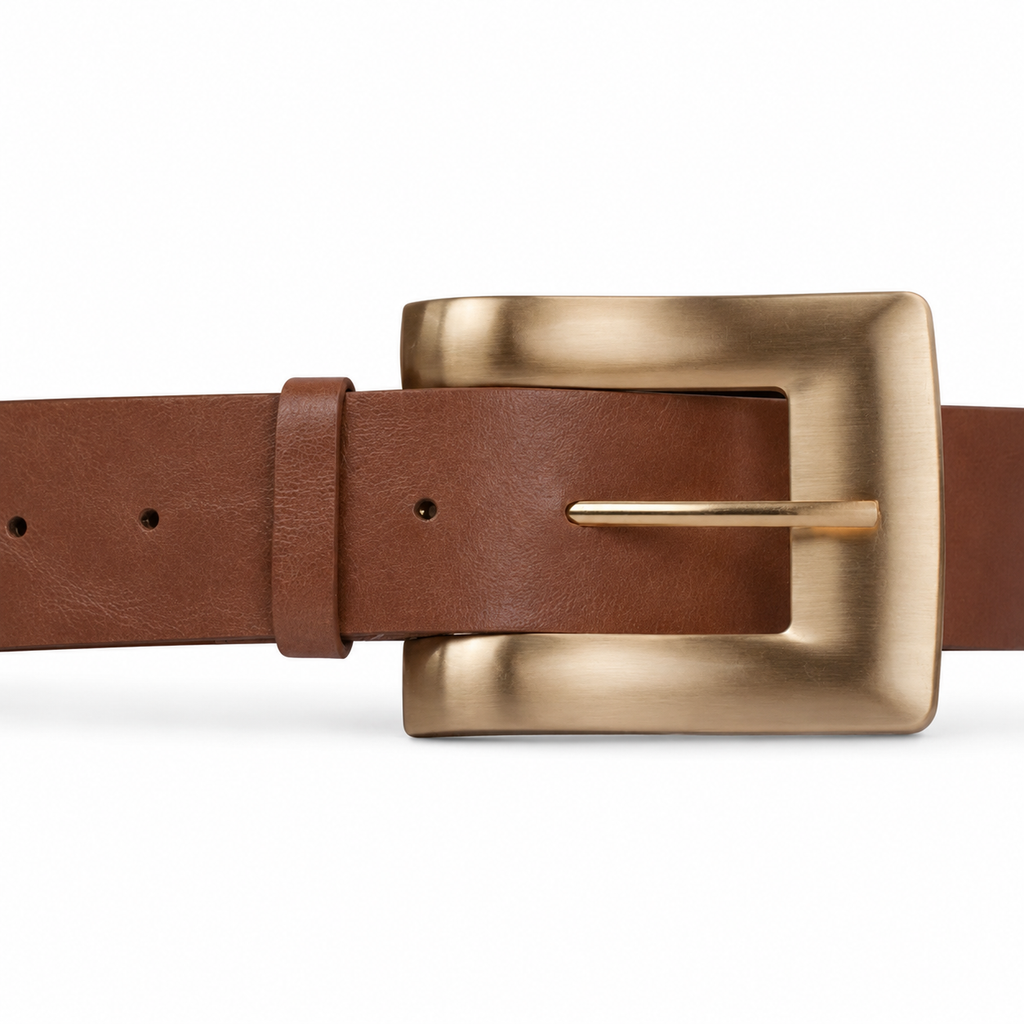Cinto de Couro Feminino Cavezzale Pecus Caramelo 106037
