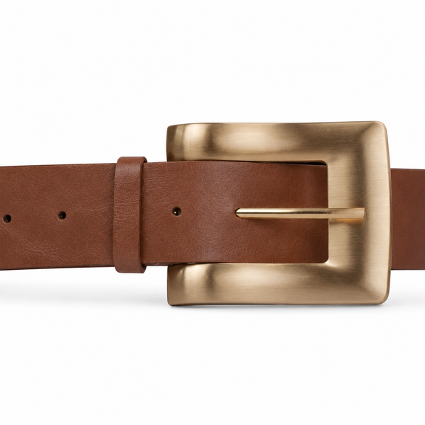 Cinto de Couro Feminino Cavezzale Pecus Caramelo 106037
