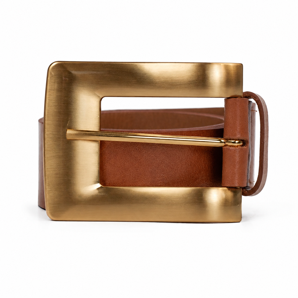 Cinto de Couro Feminino Cavezzale Pecus Caramelo 106037