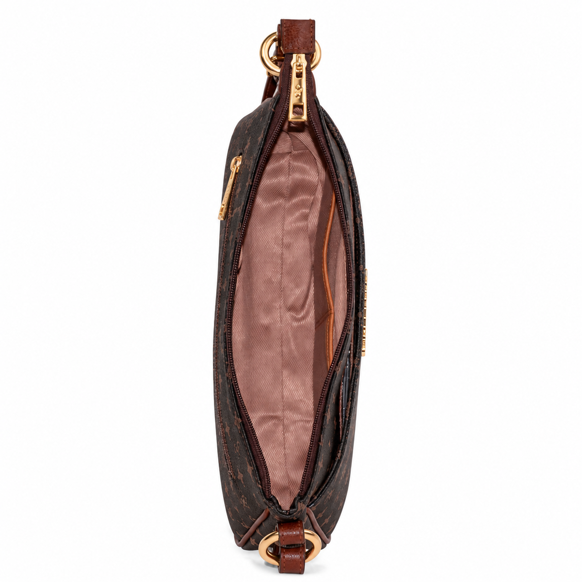 Bolsa Tiracolo Média Feminina Cavezzale Personnalité Chocolate/Toffe 106046