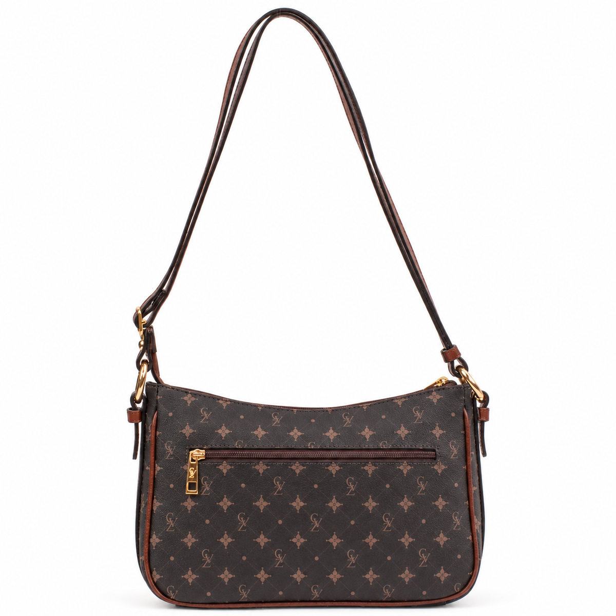 Bolsa Tiracolo Média Feminina Cavezzale Personnalité Chocolate/Toffe 106046