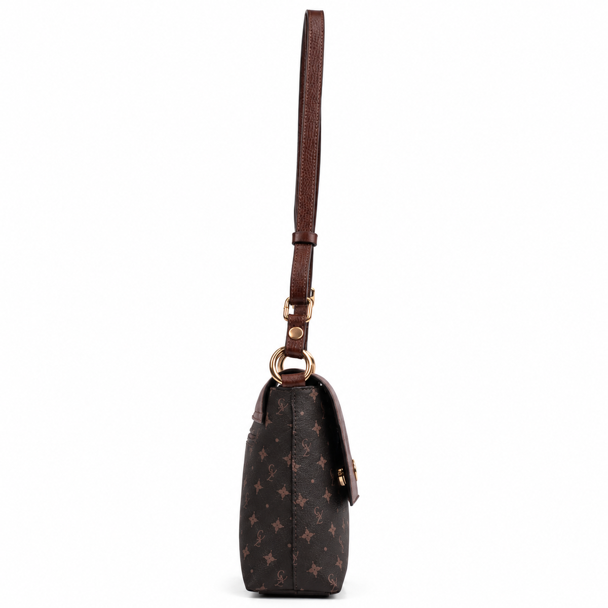 Bolsa Tiracolo Média Feminina Personnalité Chocolate/Toffe 106047