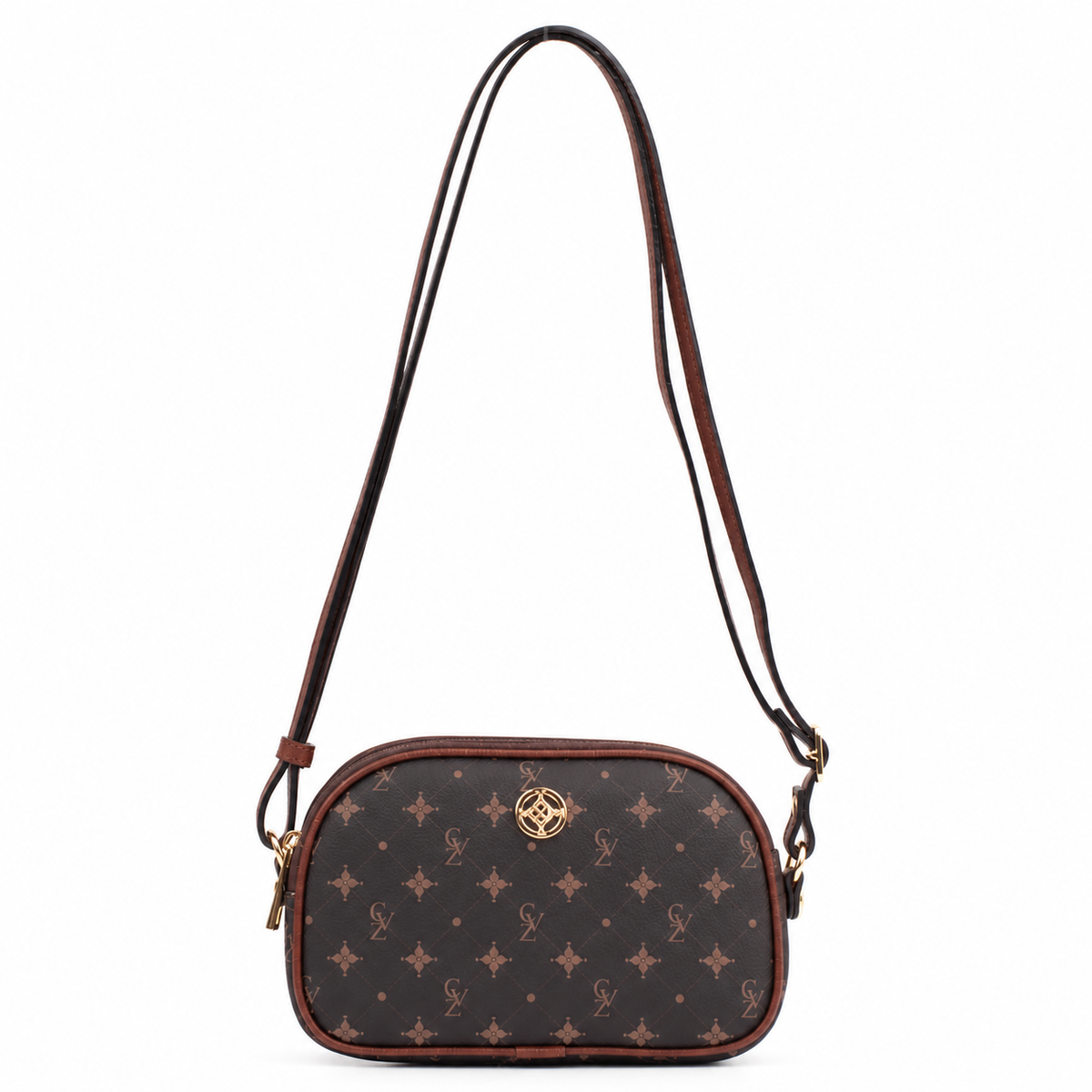 Bolsa Tiracolo Pequena Feminina Cavezzale Personnalité Chocolate/Toffe 106048