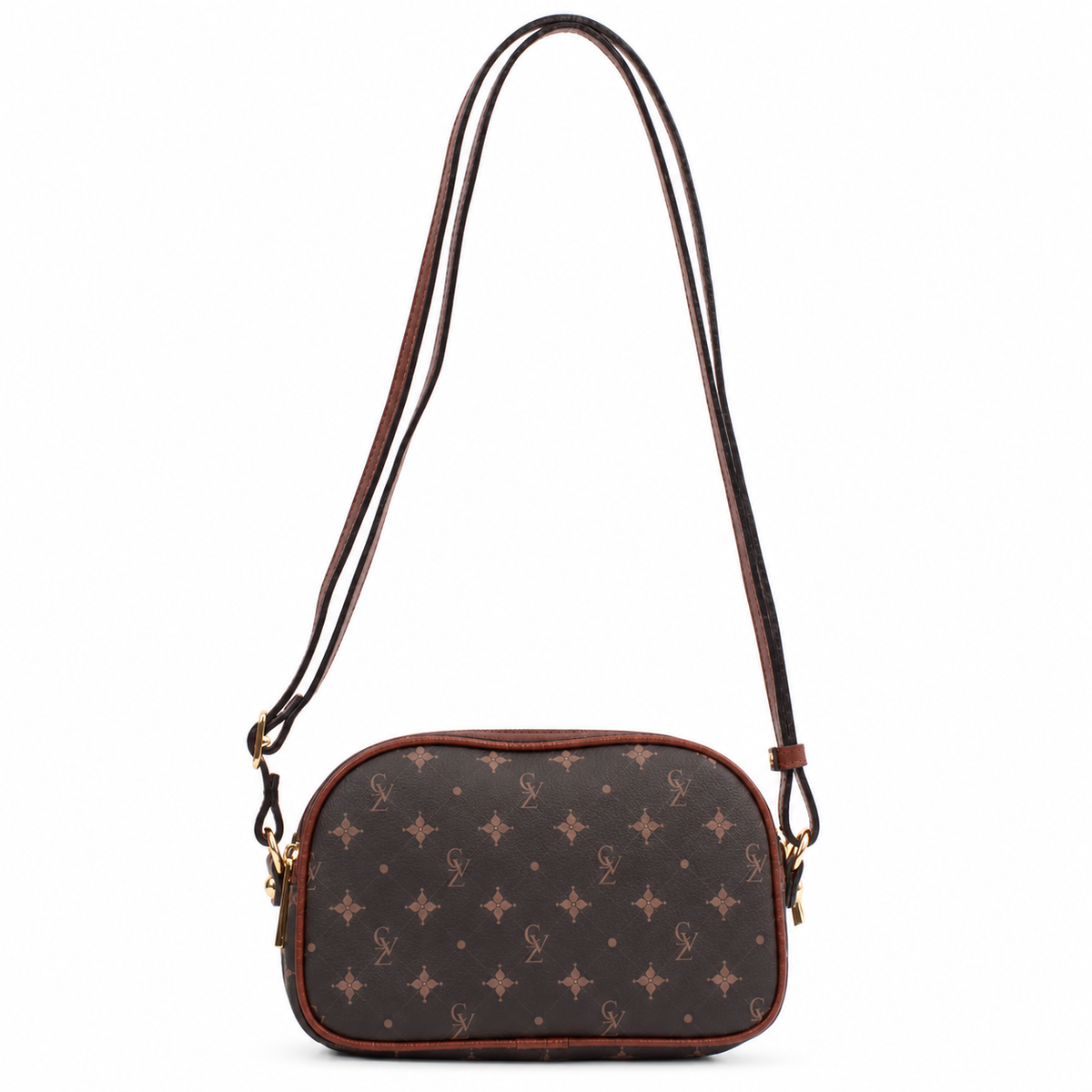 Bolsa Tiracolo Pequena Feminina Cavezzale Personnalité Chocolate/Toffe 106048