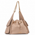 Bolsa Grande de Couro Floter Cavezzale Nude 106055