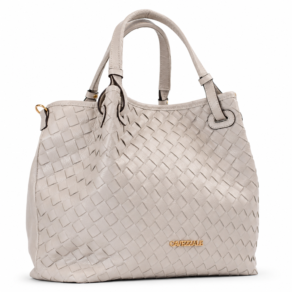 Bolsa de Couro Floter Cavezzale Off White 106056