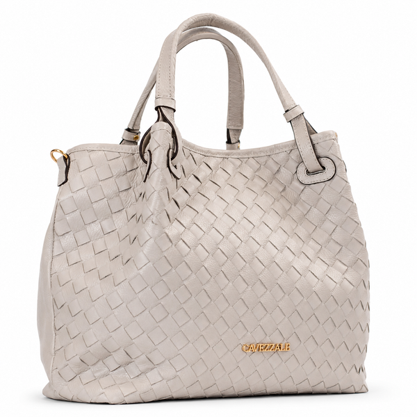 Bolsa de Couro Floter Cavezzale Off White 106056