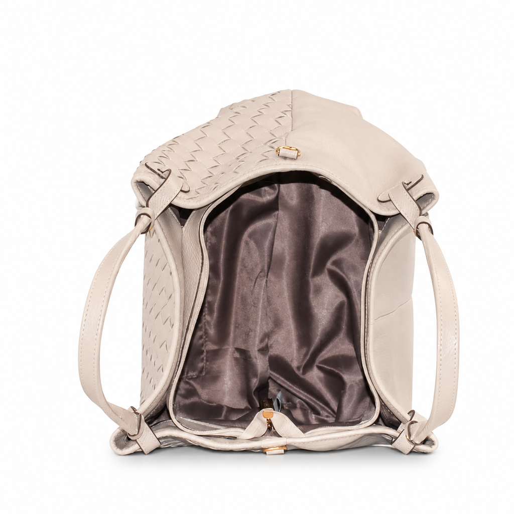 Bolsa de Couro Floter Cavezzale Off White 106056