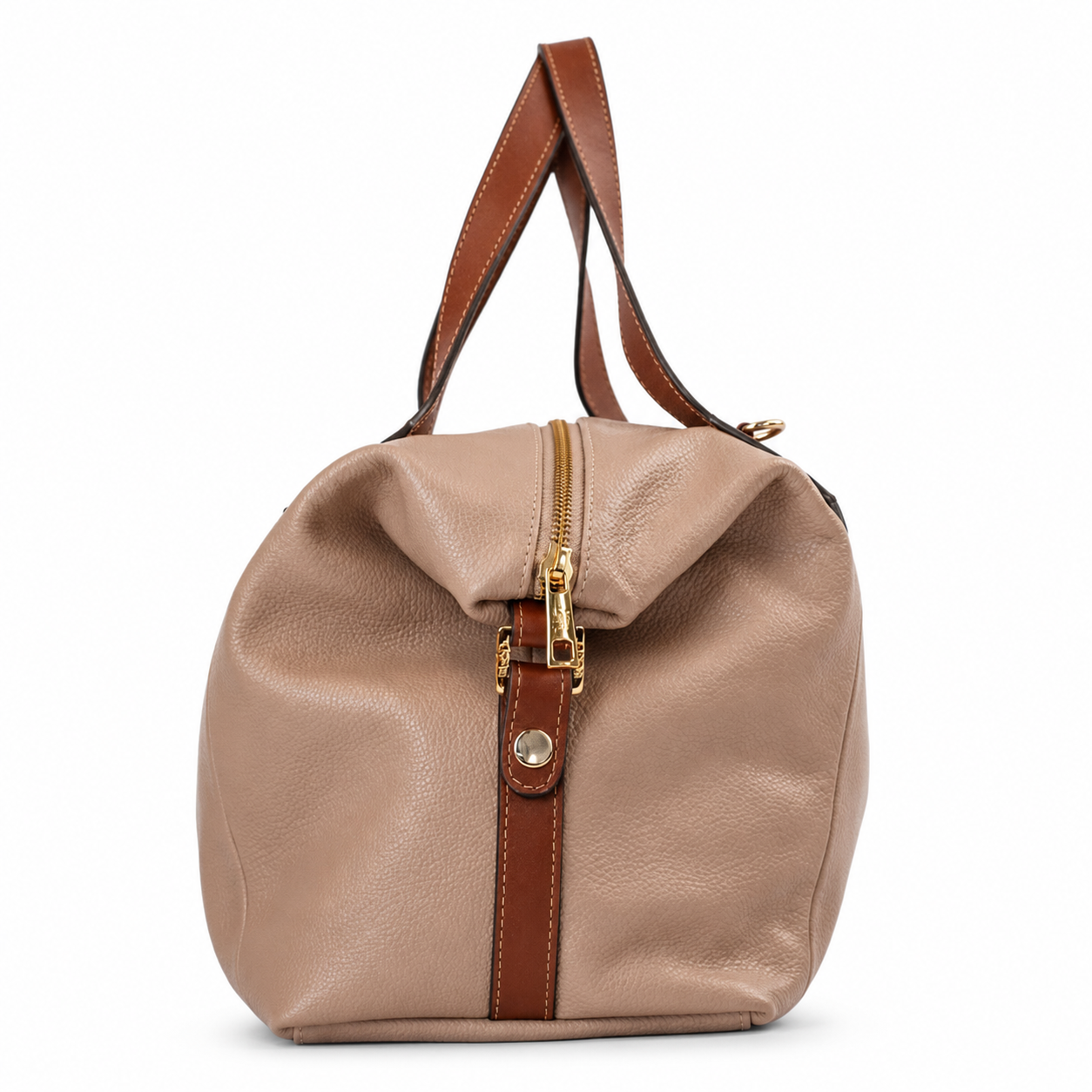 Bolsa de Couro Floter Cavezzale Nude/Canyon 106057