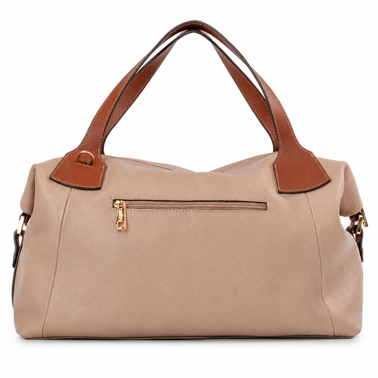 Bolsa de Couro Floter Cavezzale Nude/Canyon 106057