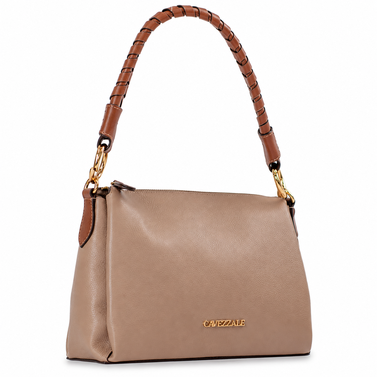 Bolsa de Couro Floter Cavezzale Nude/Canyon 106058