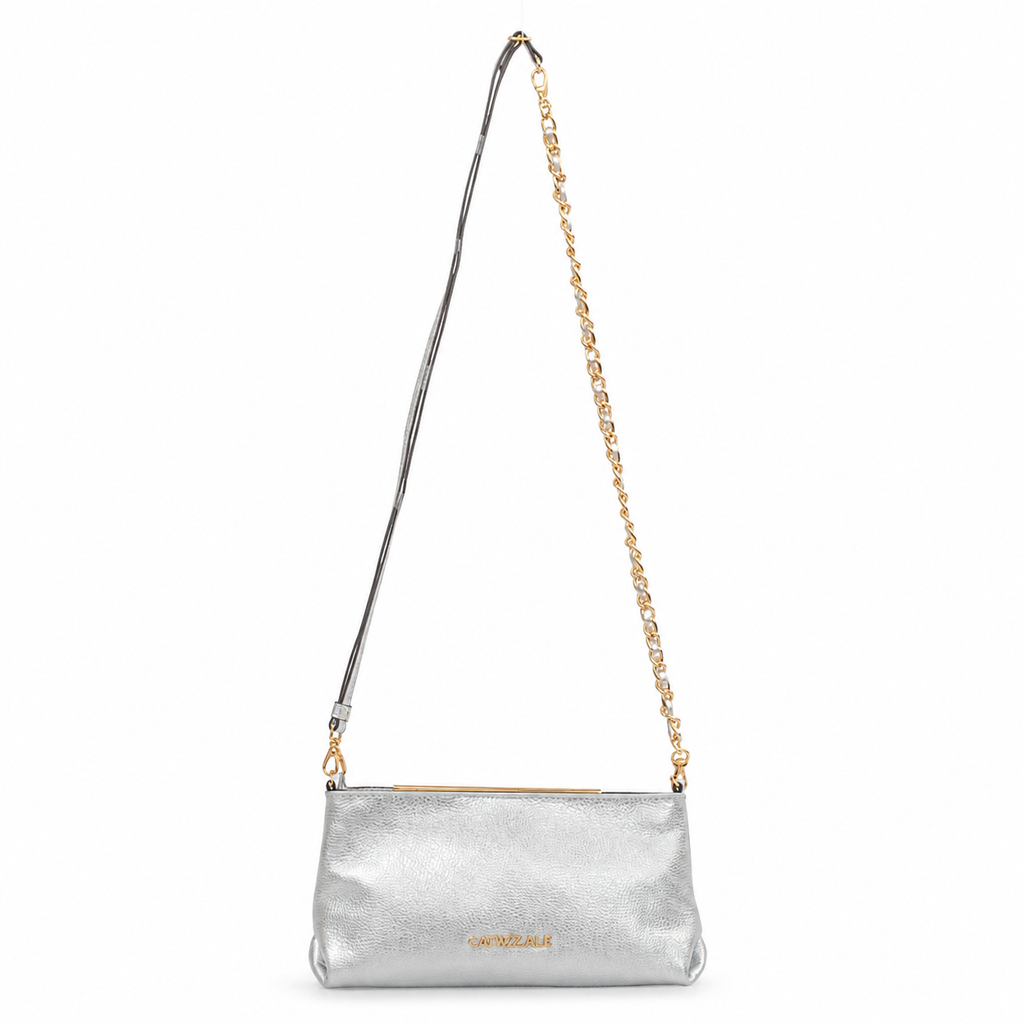 Bolsa de Couro Floter Cavezzale Prata 106061