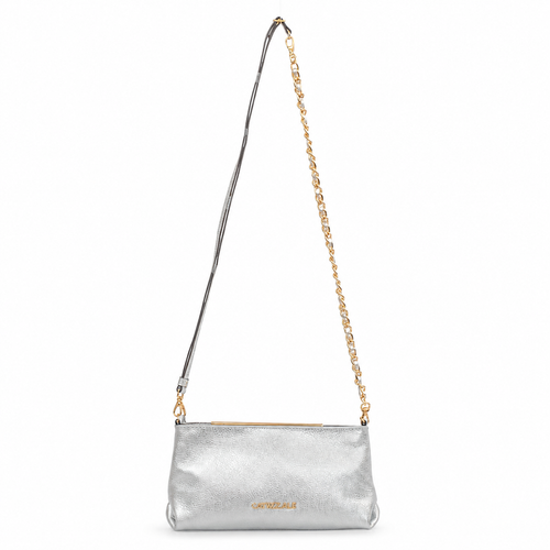 Bolsa de Couro Floter Cavezzale Prata 106061