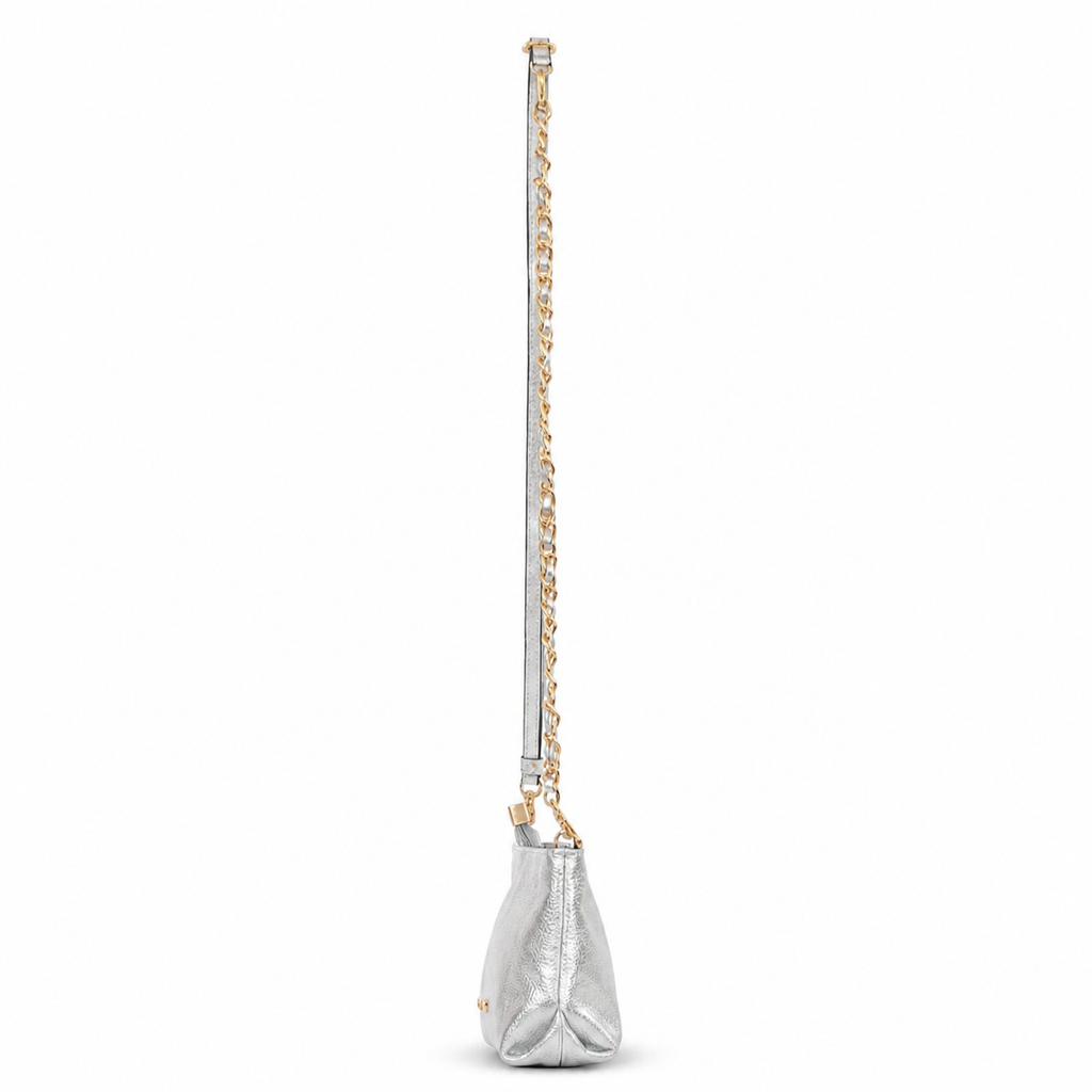 Bolsa de Couro Floter Cavezzale Prata 106061