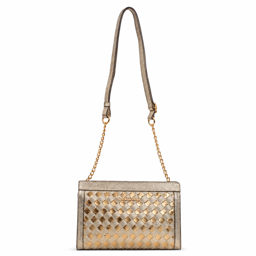 Bolsa de Couro Floter Cavezzale Ouro Light 106095