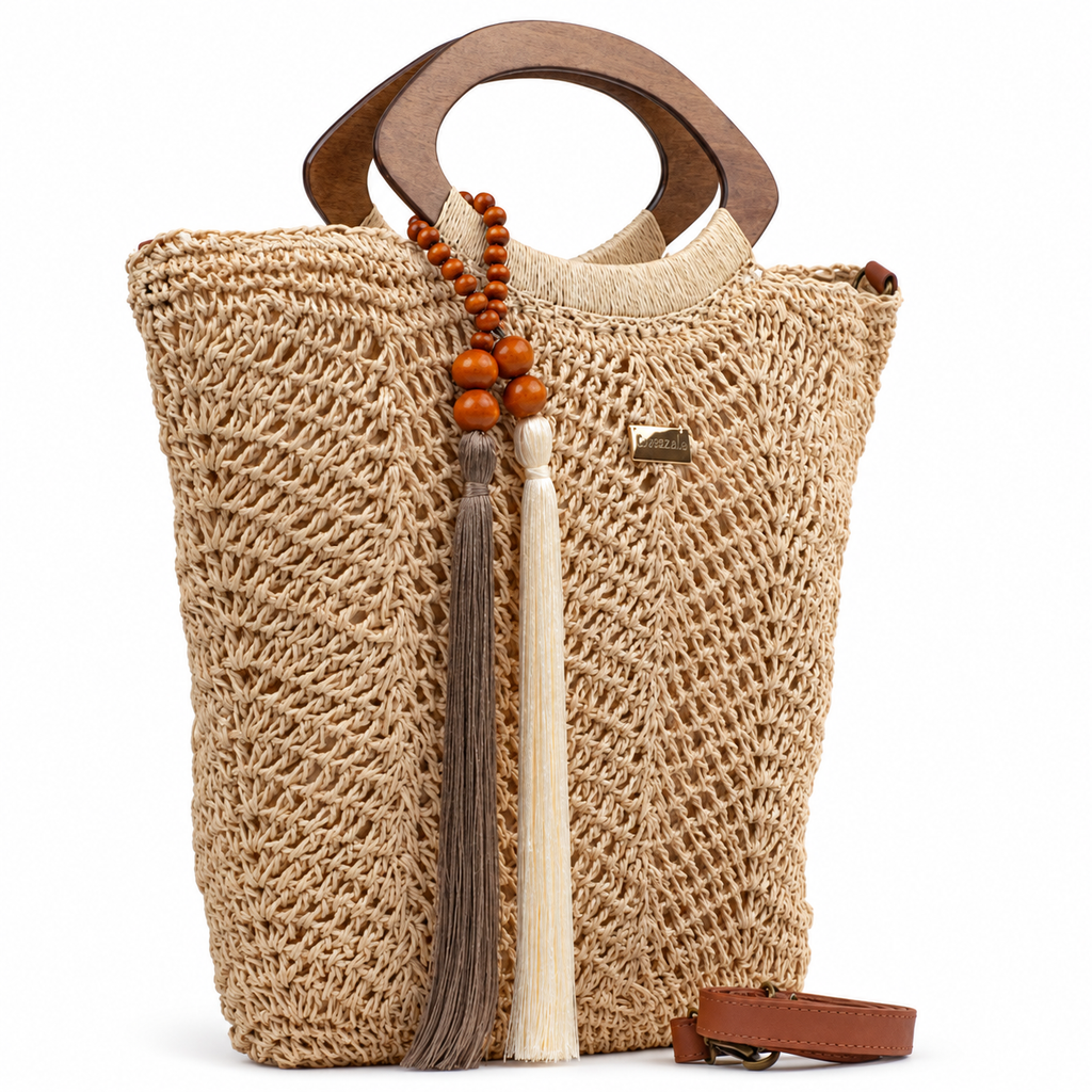 Bolsa de Palha Feminina Grande Natural Cavezzale 106168