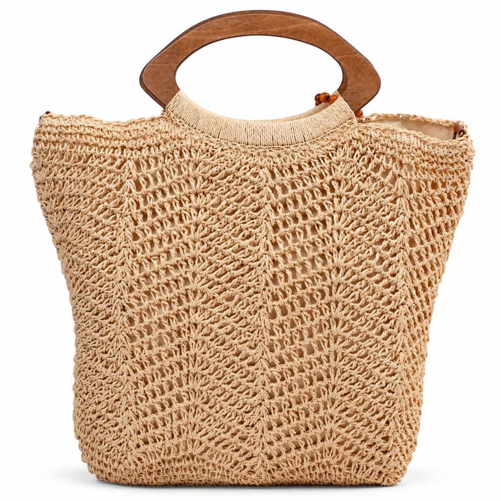 Bolsa de Palha Feminina Grande Natural Cavezzale 106168