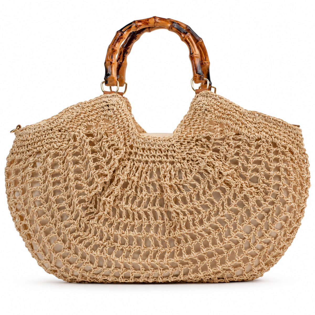 Bolsa de Palha Feminina Grande Bege Cavezzale 106170