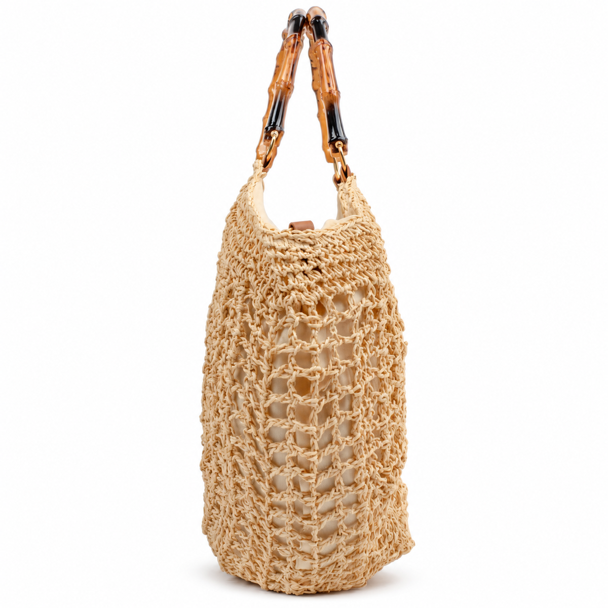 Bolsa de Palha Feminina Grande Bege Cavezzale 106170