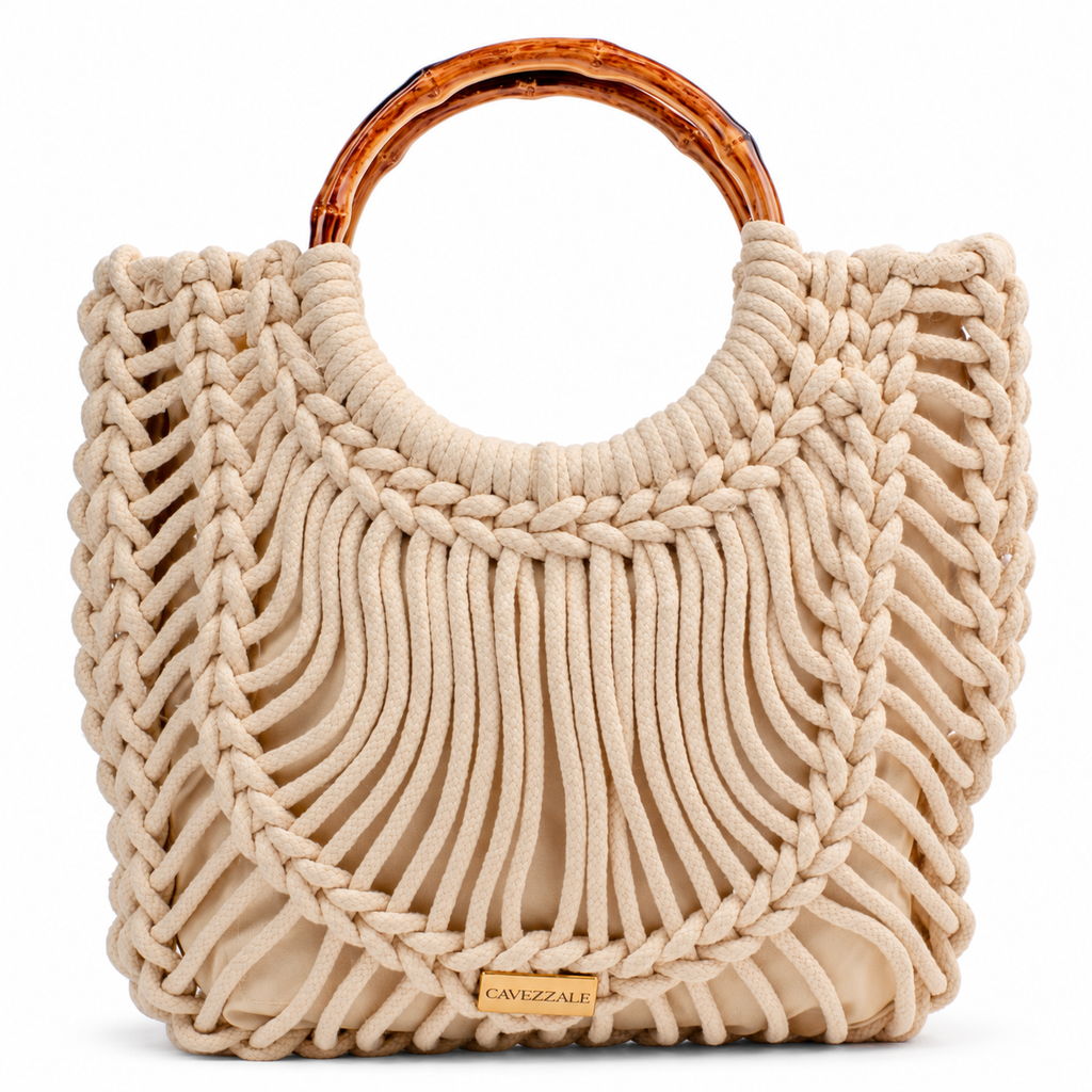 Bolsa Macramê Feminina Média Cavezzale 106171