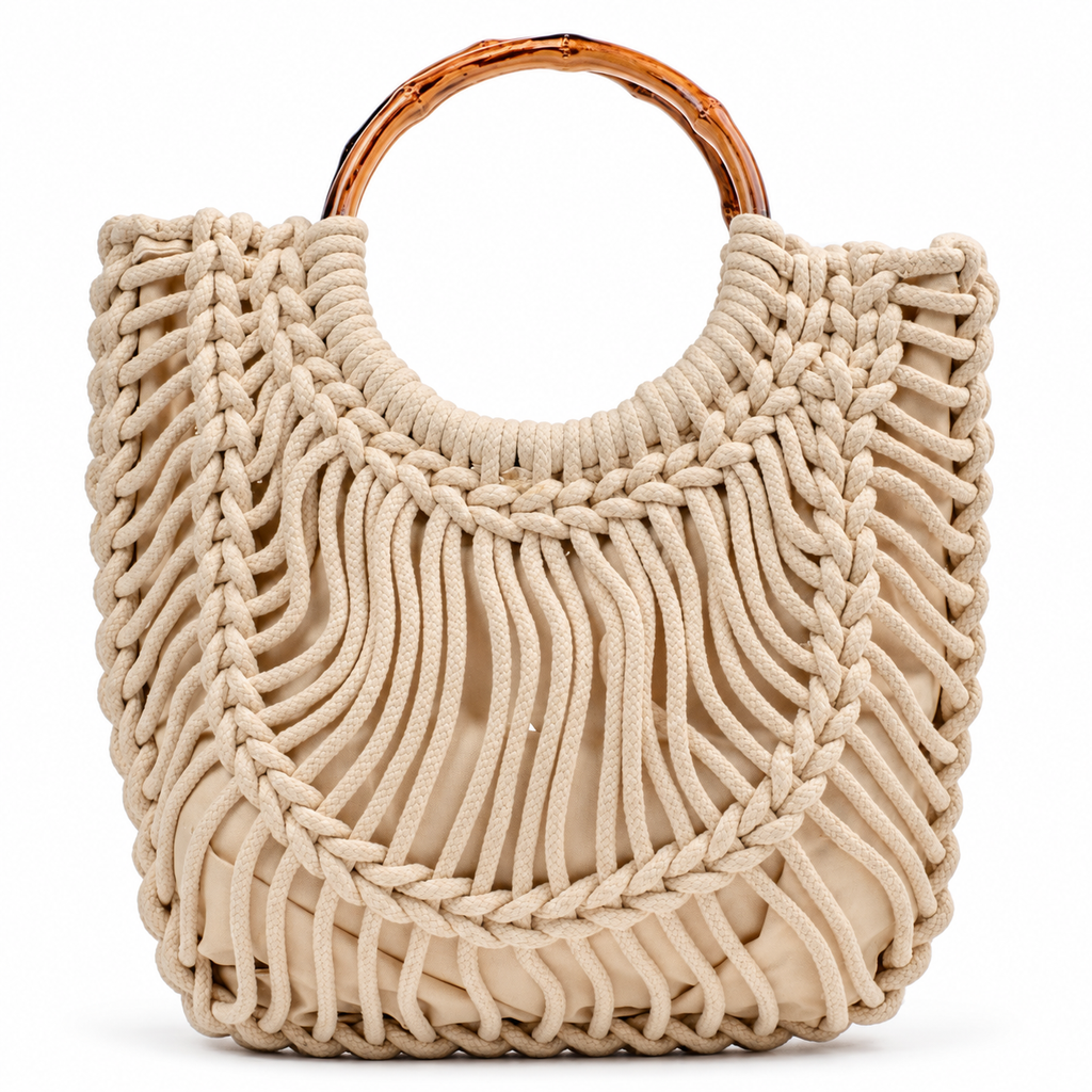 Bolsa Macramê Feminina Média Cavezzale 106171
