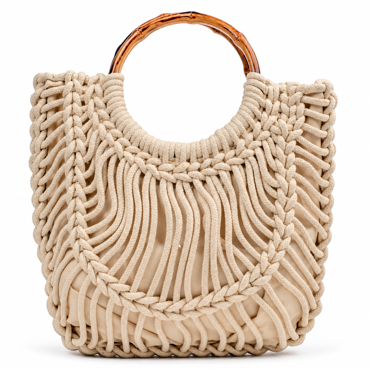 Bolsa Macramê Feminina Média Cavezzale 106171