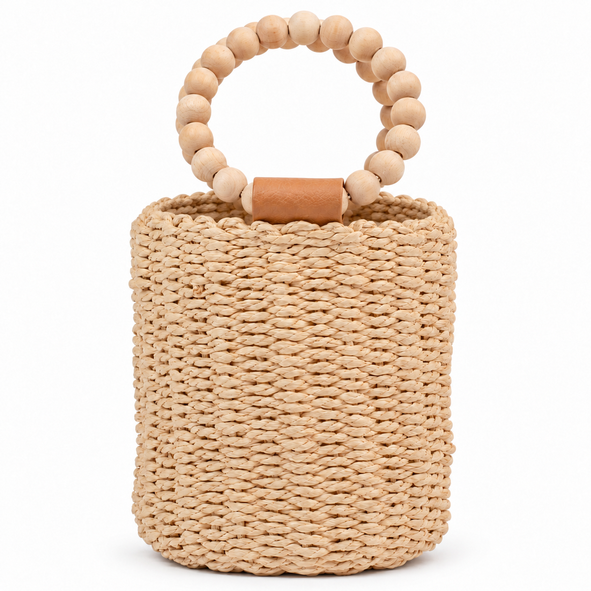 Bolsa Tote de Palha Feminina Pequena Bege Cavezzale 106172