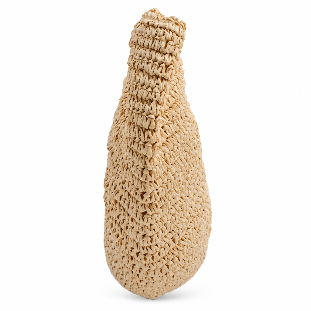 Bolsa de Palha Meia Lua Grande Feminina Bege Cavezzale 106173