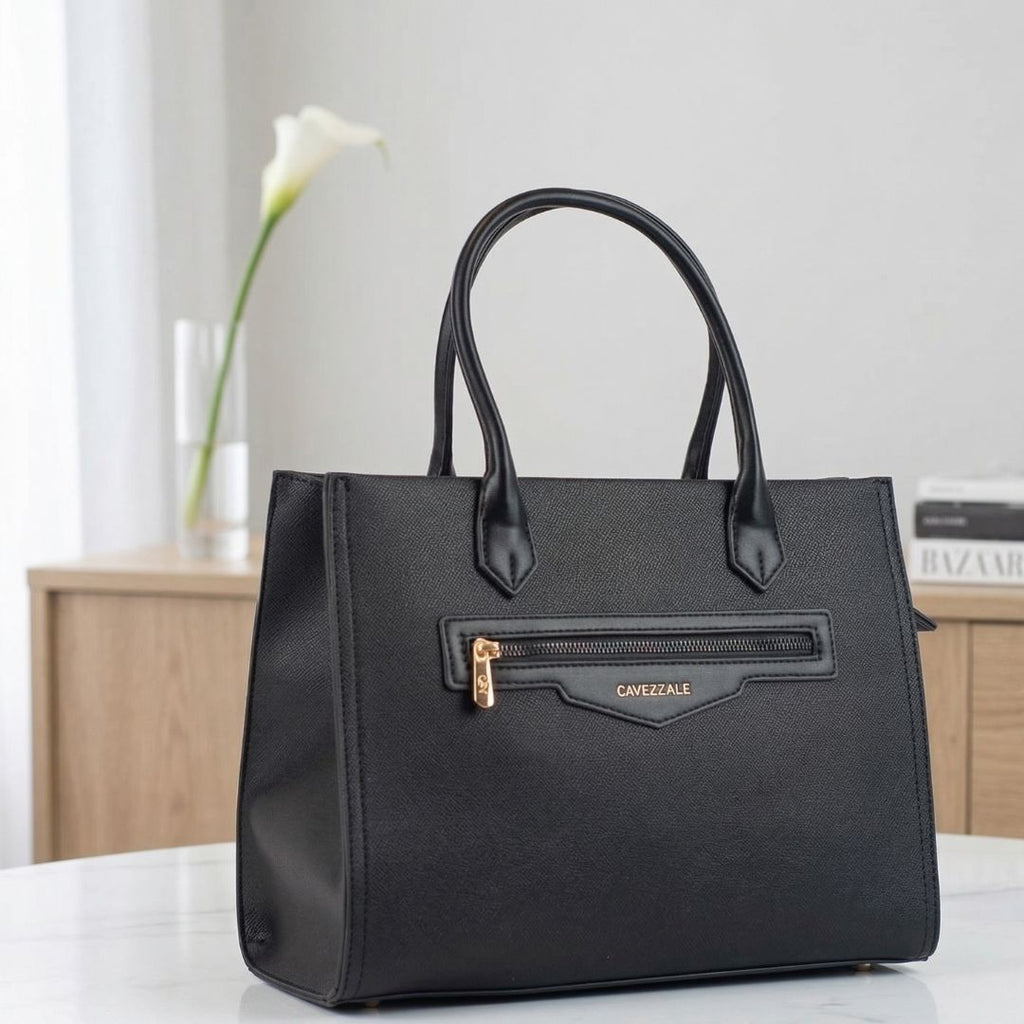 Tote Bag Grande Feminina Cavezzale Preto 105540
