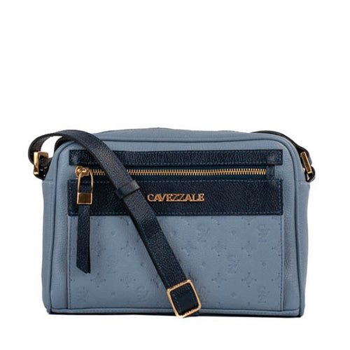 Bolsa Tiracolo Média Couro Monograma Cavezzale Sky/Marinho 105044