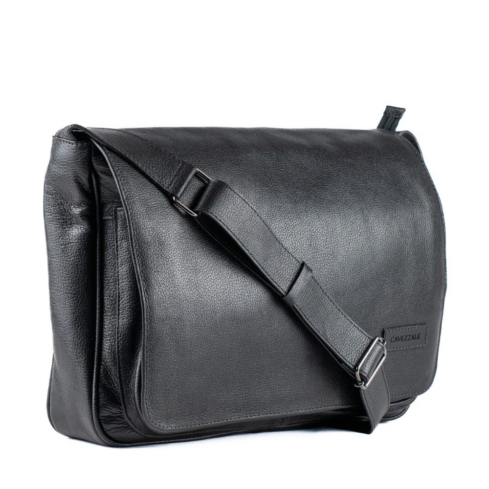 Pasta Tiracolo Satchel Couro Cavezzale Preto 053608