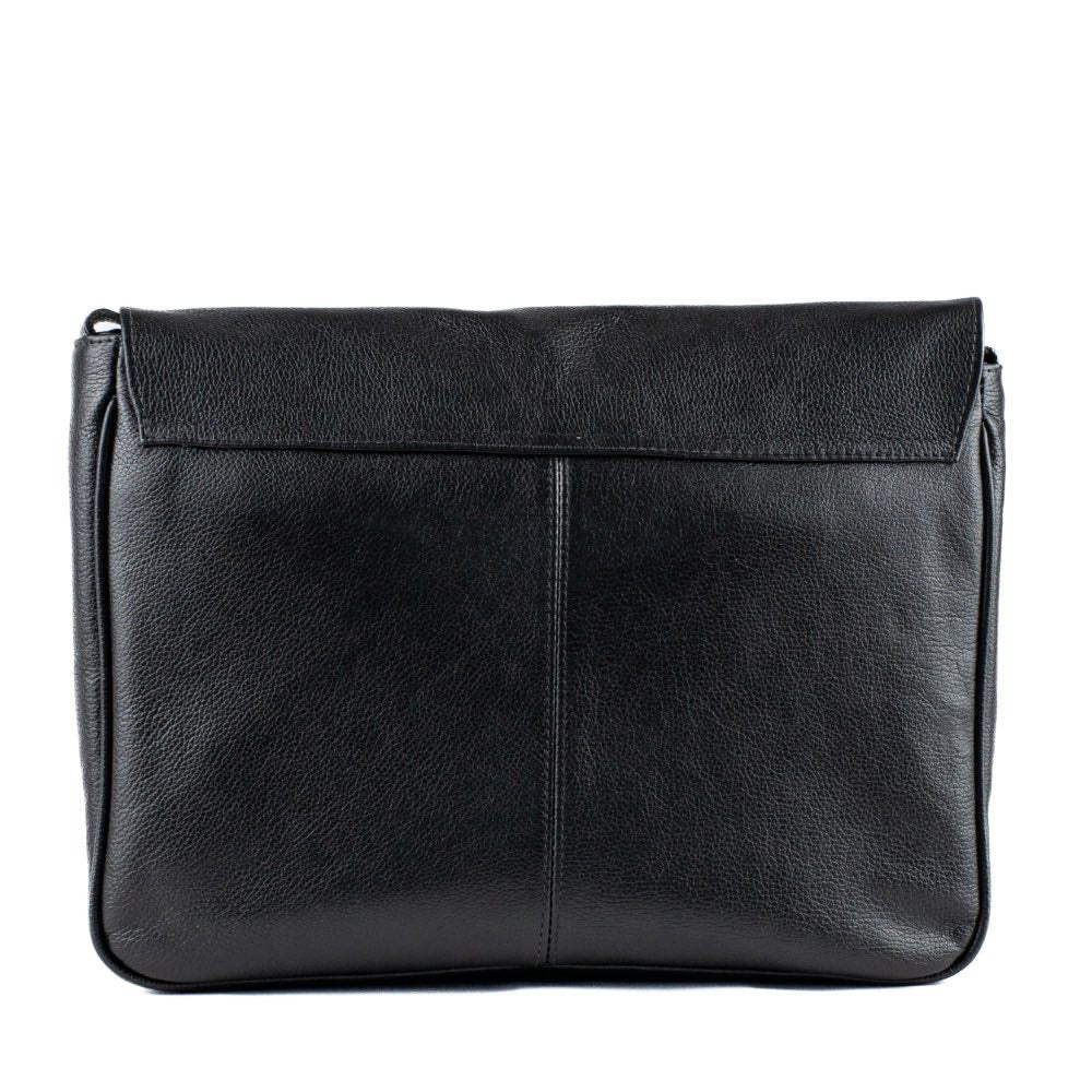 Pasta Tiracolo Satchel Couro Cavezzale Preto 053608