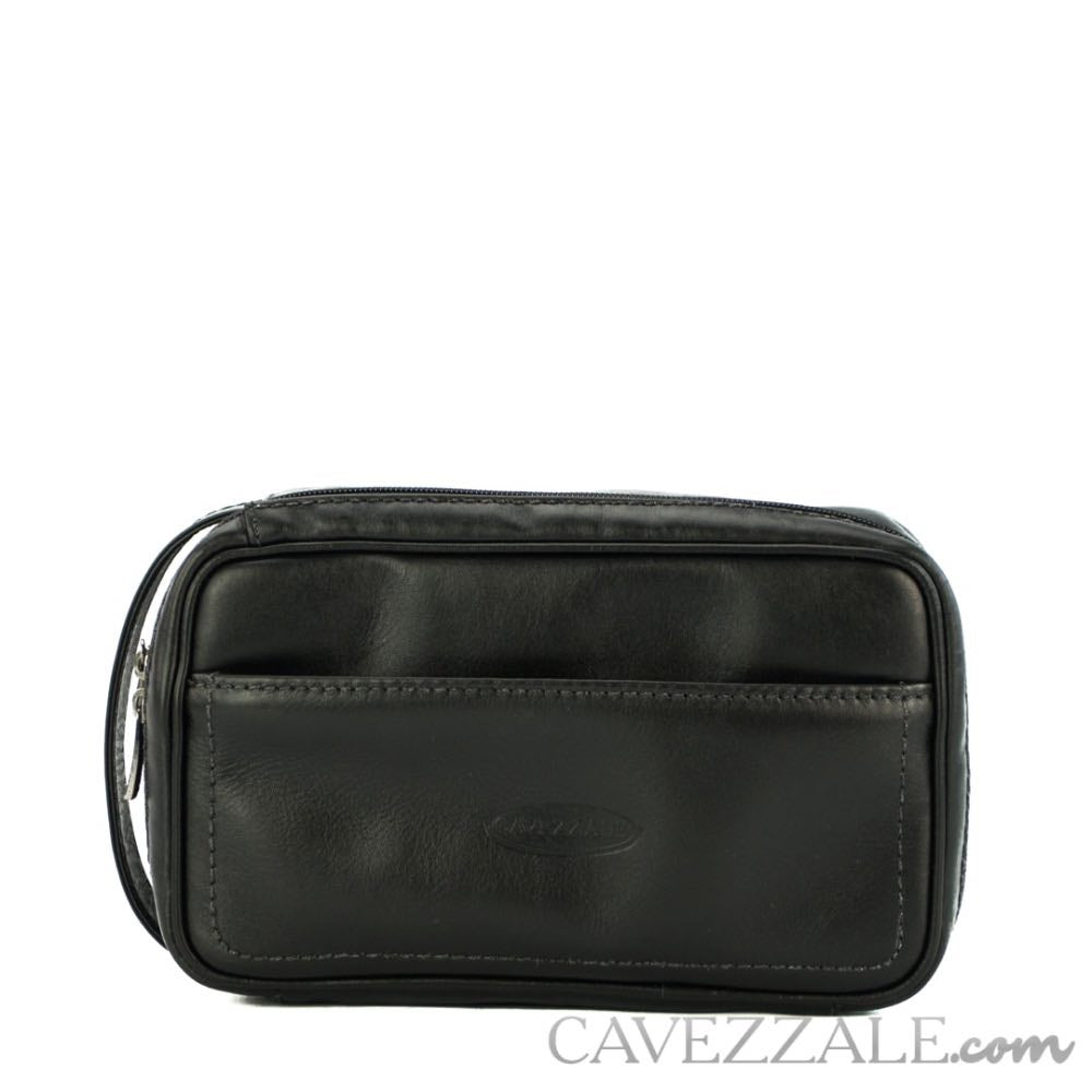 Necessaire Couro Cavezzale Preto 053018