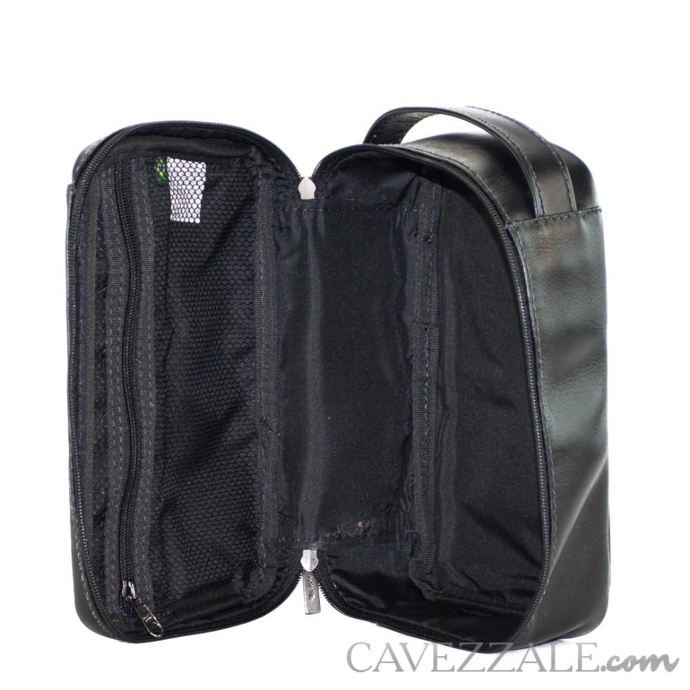 Necessaire Couro Cavezzale Preto 053018