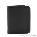 Carteira de Couro Masculina Média Preto Preto 097514