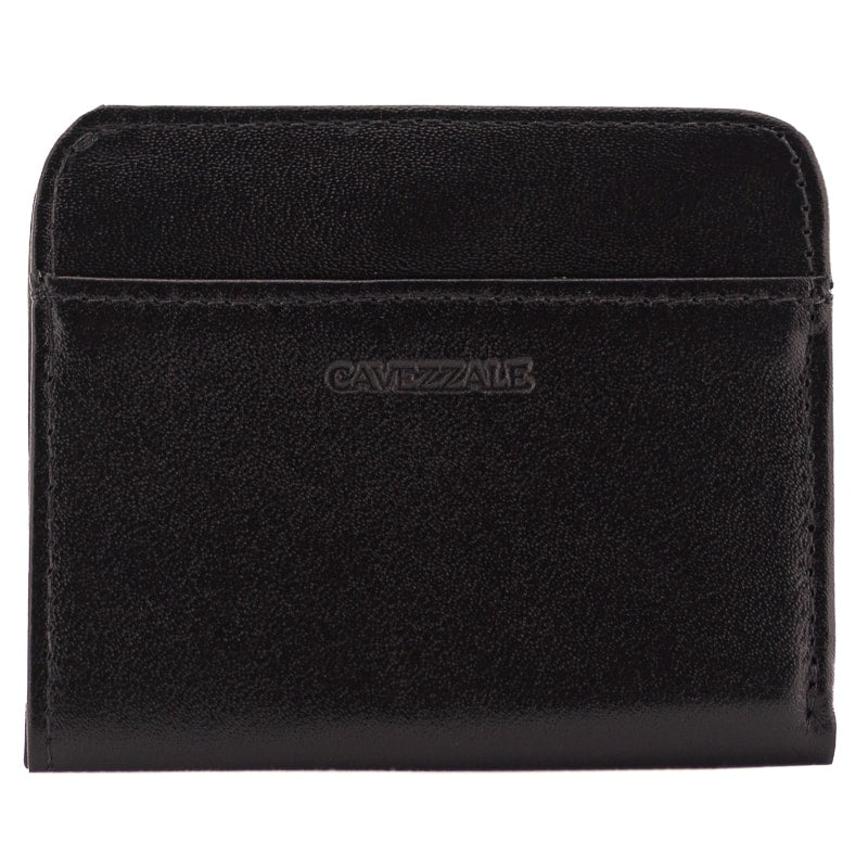 Carteira de Couro Masculina Média Preto Preto 097516