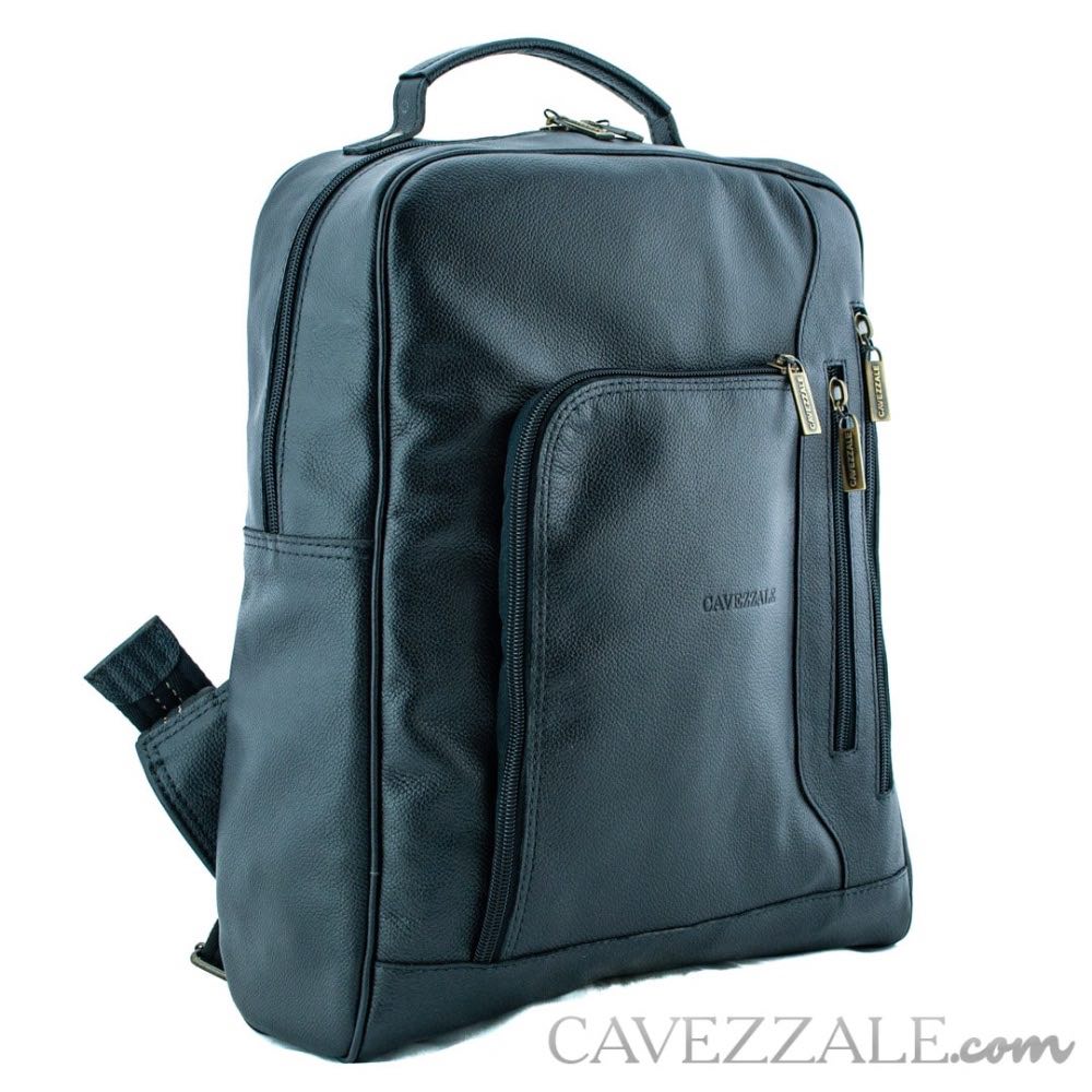 Mochila de Couro Masculina Cavezzale Preto 098394