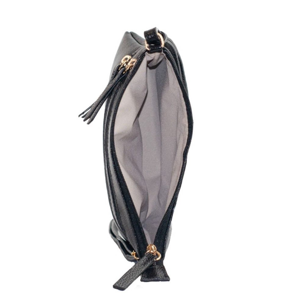 Bolsa Tiracolo Pequena Couro Cavezzale Preto 100971