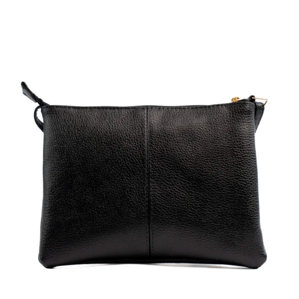 Bolsa Tiracolo Pequena Couro Cavezzale Preto 100971