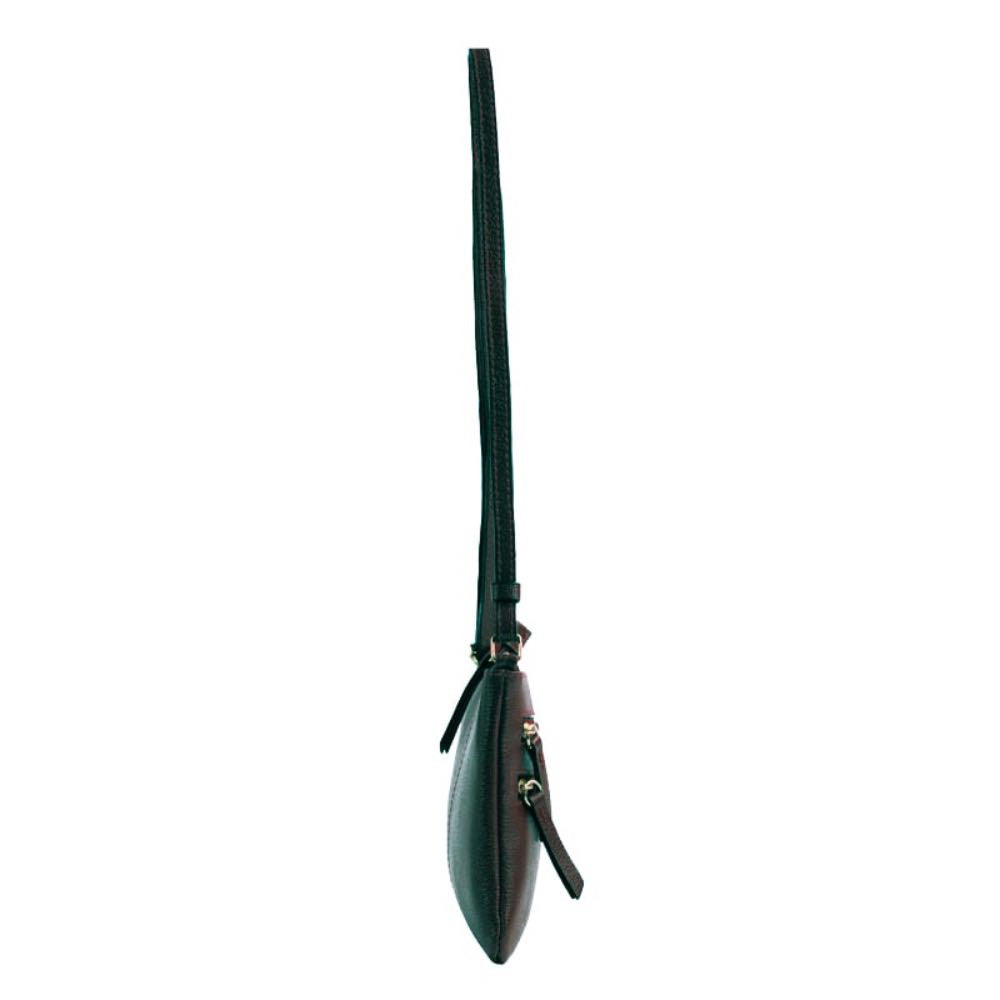 Bolsa Tiracolo Pequena Couro Cavezzale Preto 100971