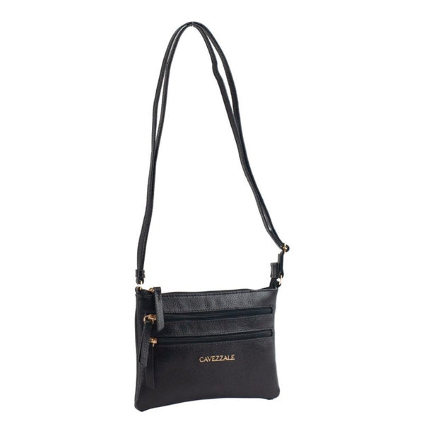 Bolsa Tiracolo Pequena Couro Cavezzale Preto 100971