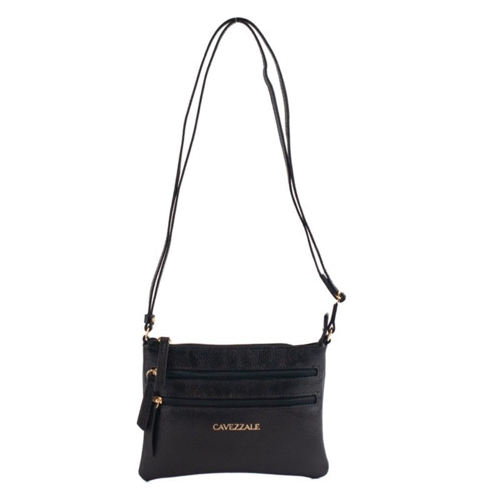 Bolsa Tiracolo Pequena Couro Cavezzale Preto 100971