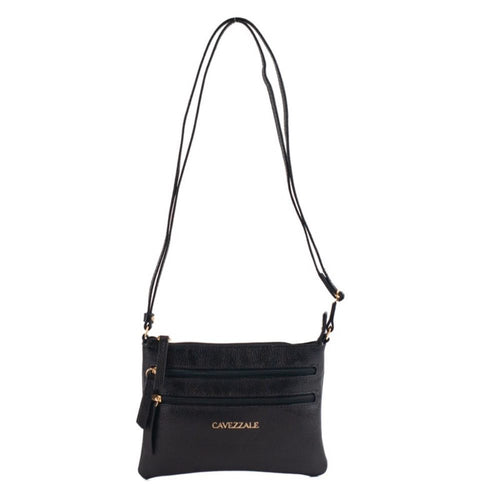 Bolsa Tiracolo Pequena Couro Cavezzale Preto 100971