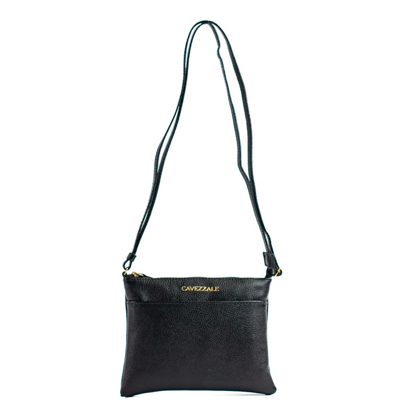 Bolsa Tiracolo de Couro Feminina Cavezzale Preto 0100970
