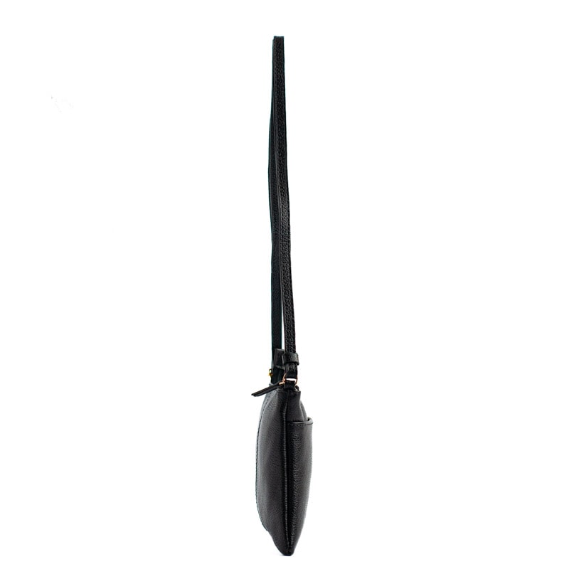 Bolsa Tiracolo de Couro Feminina Cavezzale Preto 0100970