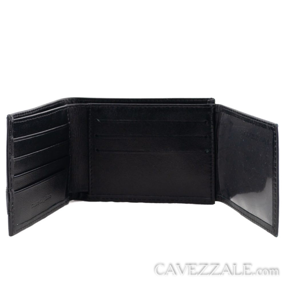 Carteira de Couro Masculina Média Cavezzale Preto 0101256