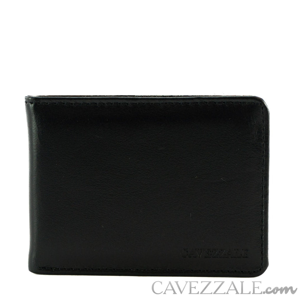 Carteira de Couro Masculina Média Cavezzale Preto 0101256